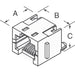 RJE081880310 by Amphenol ICC (Commercial Products) - CONNECTOR MOD JACK 8P8C VERT UNSHLD