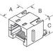 RJE061881320 by Amphenol ICC (Commercial Products) - CONNECTOR MOD JACK 8P8C VERT SHIELDED