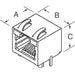 RJE051660210 by Amphenol ICC (Commercial Products) - CONNECTOR MOD JACK 6P6C R/A UNSHLD