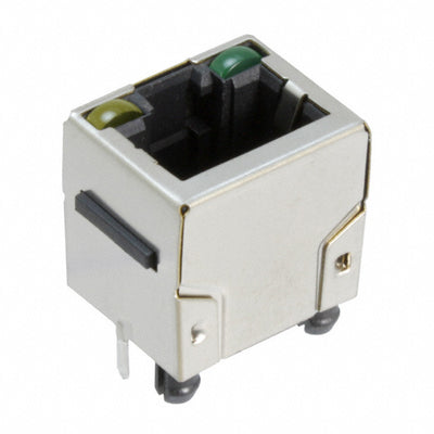 RJHSE3381A1 by Amphenol ICC (Commercial Products) - CONNECTOR MOD JACK 8P8C VERT SHIELDED