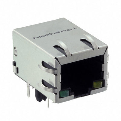 RJMG1BD3B8K1ANR by Amphenol ICC (Commercial Products) - CONNECTOR JACK 1PORT 100 BASE-T PCB
