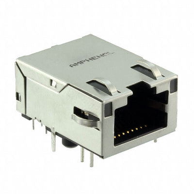 RJMG2012211A0FR by Amphenol ICC (Commercial Products) - CONNECTOR JACK 1PORT 1000 BASE-T PCB