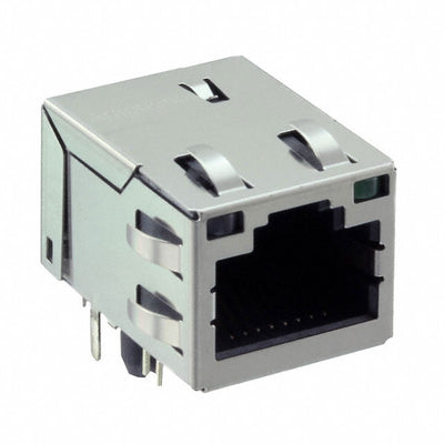 RJMG20162141BER by Amphenol ICC (Commercial Products) - CONNECTOR JACK 1PORT 1000 BASE-T PCB