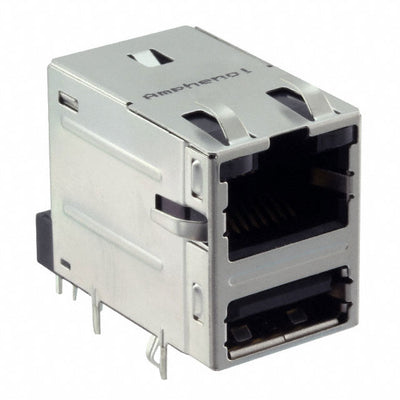 RJMG233022610ER by Amphenol ICC (Commercial Products) - CONNECTOR JACK 1PORT 1000 BASE-T PCB