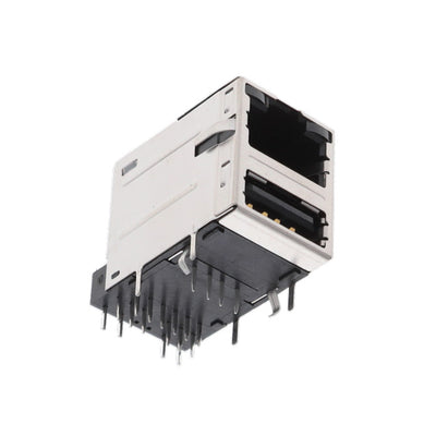 RJMG2330A1610ER by Amphenol ICC (Commercial Products) - RJMAG 1000 BASE-T STACK SINGLE U