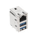 RJMG241KM2190ER by Amphenol ICC (Commercial Products) - RJMAG 1000 BASE-T STACK DUAL USB