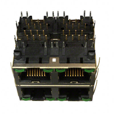 RJSAE-5385-04 by Amphenol ICC (Commercial Products) - CONNECTOR MOD JACK 8P8C R/A SHIELDED