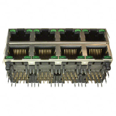 RJSAE-5385-08 by Amphenol ICC (Commercial Products) - CONNECTOR MOD JACK 8P8C R/A SHIELDED