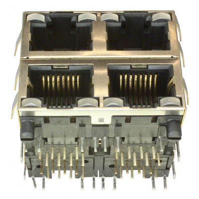 RJSAE-538A-04 by Amphenol ICC (Commercial Products) - CONNECTOR MOD JACK 8P8C R/A SHIELDED