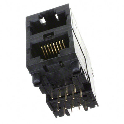 RJSAE508002 by Amphenol ICC (Commercial Products) - CONNECTOR MOD JACK 8P8C R/A UNSHLD