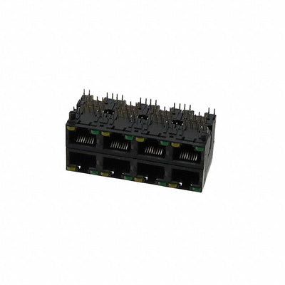 RJSAE508408 by Amphenol ICC (Commercial Products) - CONNECTOR MOD JACK 8P8C R/A UNSHLD