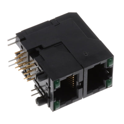 RJSAE508502 by Amphenol ICC (Commercial Products) - CONNECTOR MOD JACK 8P8C R/A UNSHLD