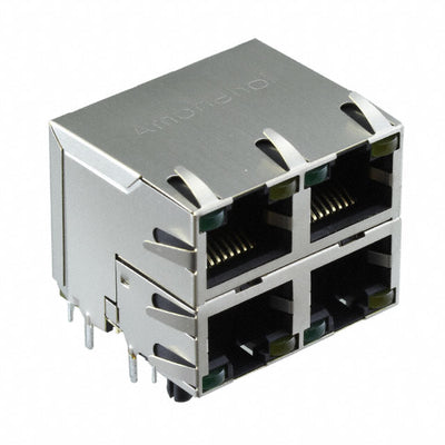 RJSAE538404 by Amphenol ICC (Commercial Products) - CONNECTOR MOD JACK 8P8C R/A SHLD