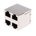 RJSGE4886401 by Amphenol ICC (Commercial Products) - 8P8C, CAT5E, PRESSFIT, 2X2 STACK