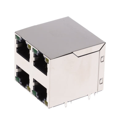 RJSGE4886441 by Amphenol ICC (Commercial Products) - 8P8C, CAT5E, PRESSFIT, 2X2 STACK