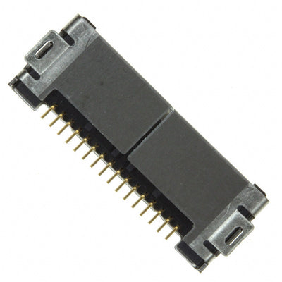 RL01S-R16P-HE by JAE Electronics - CONNECTOR RECPT 16P 0.031 GOLD SMD R/A