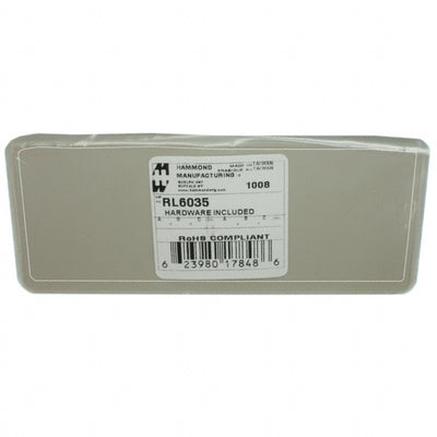 RL6035 by Hammond Manufacturing - BOX ABS GRAY 5.800""L X 2.500""W