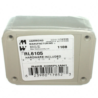 RL6105 by Hammond Manufacturing - BOX ABS GRAY 3.150""L X 2.362""W