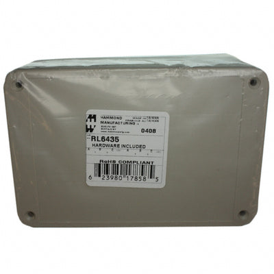 RL6435 by Hammond Manufacturing - BOX ABS GRAY 5.906""L X 3.937""W