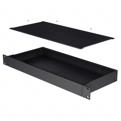 RM1U1908VBK by Hammond Manufacturing - CHASSIS 8X16.6X1.75"" BLACK