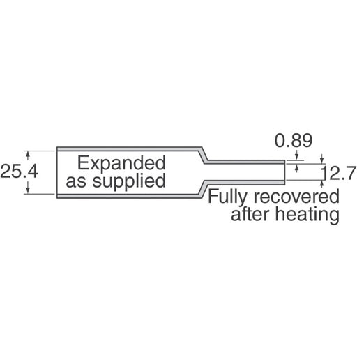 RNF-100-1-WH-SP-CS5004 by TE Connectivity Aerospace, Defense and Marine - HEATSHRINK 1"" WHITE