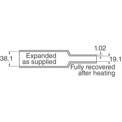 RNF-100-1-1/2CL-SP-CS5533 by TE Connectivity Aerospace, Defense and Marine - HEATSHRINK 1-1/2"" CLEAR