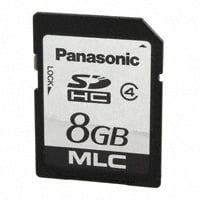 RP-SDPC08DA1 by Panasonic Electronic Components - MEMORY CARD SDHC 8GB CLASS 4 MLC