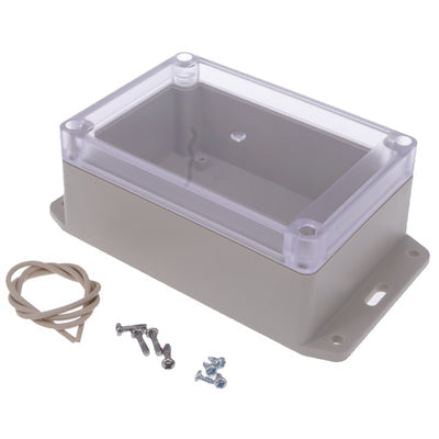 RP1135BFC by Hammond Manufacturing - BOX ABS GRY/CL 6.140""L X 3.450""W