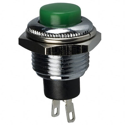 RP3502MBGRN by E-Switch - PUSH SWITCH SPST-NC 3A 120V