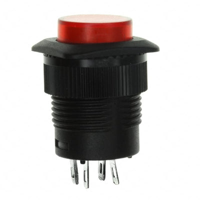 RP3508ABLKREDREDNS by E-Switch - PUSH SWITCH SPST-NO 3A 125V