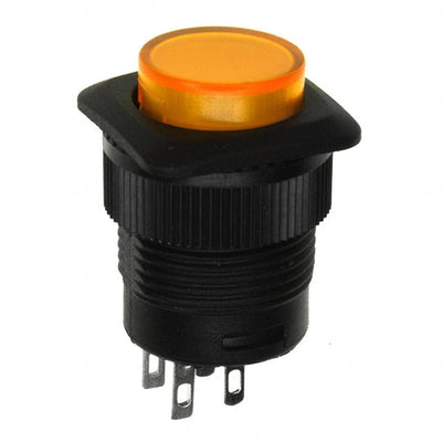 RP3508ABLKYELYELNS by E-Switch - PUSH SWITCH SPST-NO 3A 125V