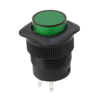 RP3508BBLKGRNNNS by E-Switch - PUSH SWITCH BUTTON SPST 3A 125V