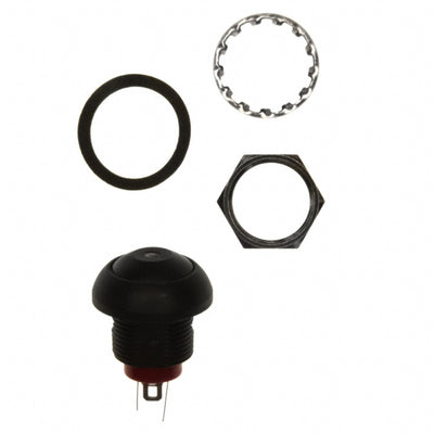 RP8100B2M1CEBLKBLKBLU by E-Switch - SWITCH PB SPST-NO 0.125A 125V