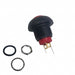 RP8100B2M1CEBLKREDRED by E-Switch - SWITCH PB SPST-NO 0.125A 125V
