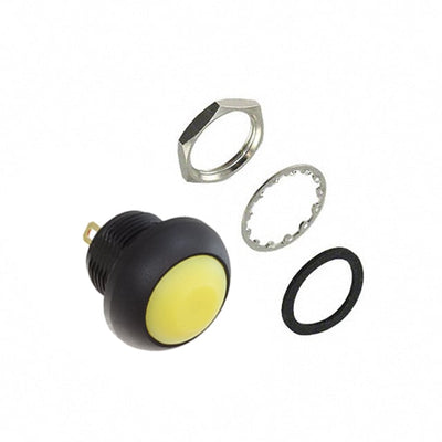 RP8100B2M1CEBLKYELNIL by E-Switch - SWITCH PB SPST-NO 0.125A 125V