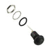 RP8200B2M1CEBLKBLKWHT by E-Switch - PUSH SWITCH SPST 0.1A 24V