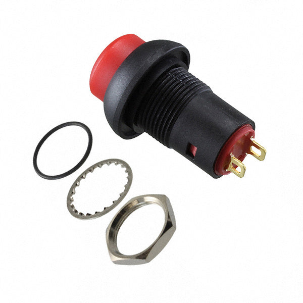 RP8201B2M1CEBLKREDNIL by E-Switch - PUSH SWITCH SPST 0.1A 24V