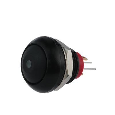 RP8300B2M1CEBLKBLKGRN by E-Switch - SWITCH PB SPST-NO 200MA 250V