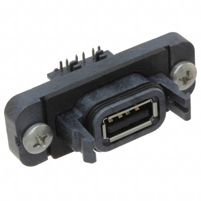 RPBU-01-S-A-RA by Samtec Inc. - CONNECTOR RECPT USB2.0 TYPEA 4P PCB RA