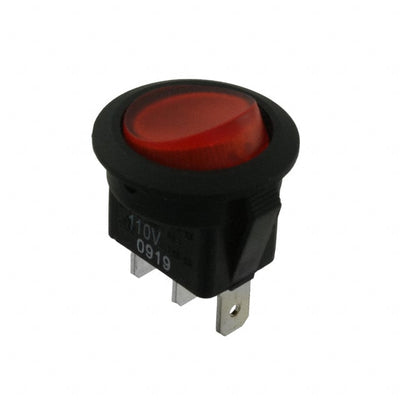 RR111C1000-116 by E-Switch - ROCKER SWITCH SPST 16A 125V