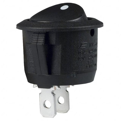 RR3112ABLKBLKNAF0 by E-Switch - ROCKER SWITCH SPST 16A 125V
