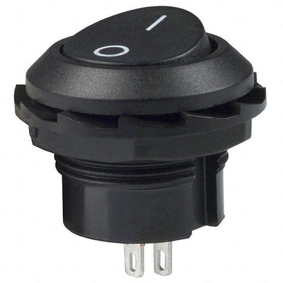RR3130ABLKBLKFS by E-Switch - ROCKER SWITCH SPST 10A 125V