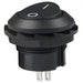 RR3130ABLKBLKFS by E-Switch - ROCKER SWITCH SPST 10A 125V