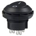 RR3130BBLKBLKFS by E-Switch - ROCKER SWITCH DPDT10A 125V