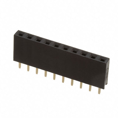 RS1-10-G by Adam Tech - RECEPTACLE STRIP 10P 2.54MM PITC