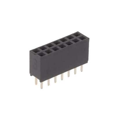 RS2-14-G by Adam Tech - RECEPTACLE STRIP 14P 2.54MM PITC