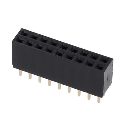 RS2-18-G by Adam Tech - RECEPTACLE STRIP 18P 2.54MM PITC