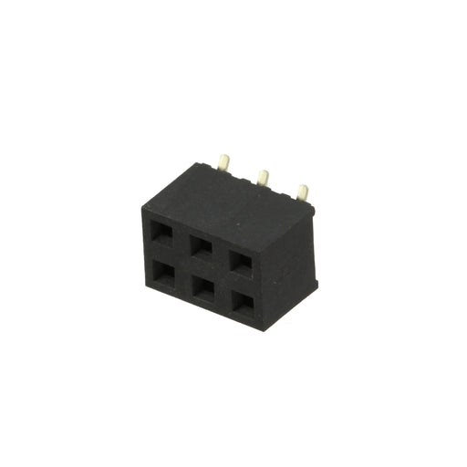 RS2BE-06-G-SMT by Adam Tech - RECEPTACLE STRIP 6P 2.54MM PITCH