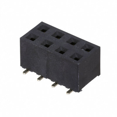 RS2BE-08-G-SMT by Adam Tech - RECEPTACLE STRIP 8P 2.54MM PITCH