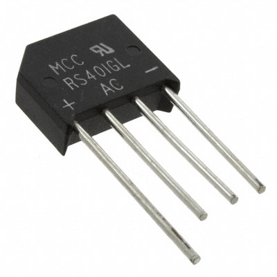 RS401GL-BP by Micro Commercial Co - BRIDGE RECT 1PHASE 50V 4A RS-4L